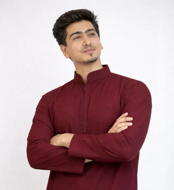 Maroon Trendy Thobe