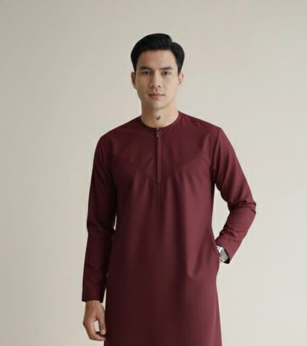 Zayn Series Maroon Thobe