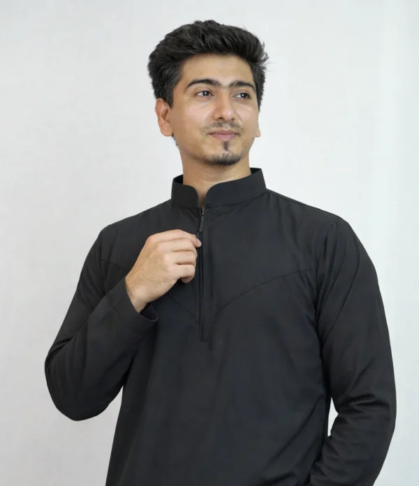 Black Trendy Thobe